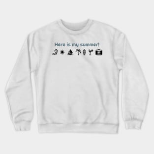 Summer print Crewneck Sweatshirt